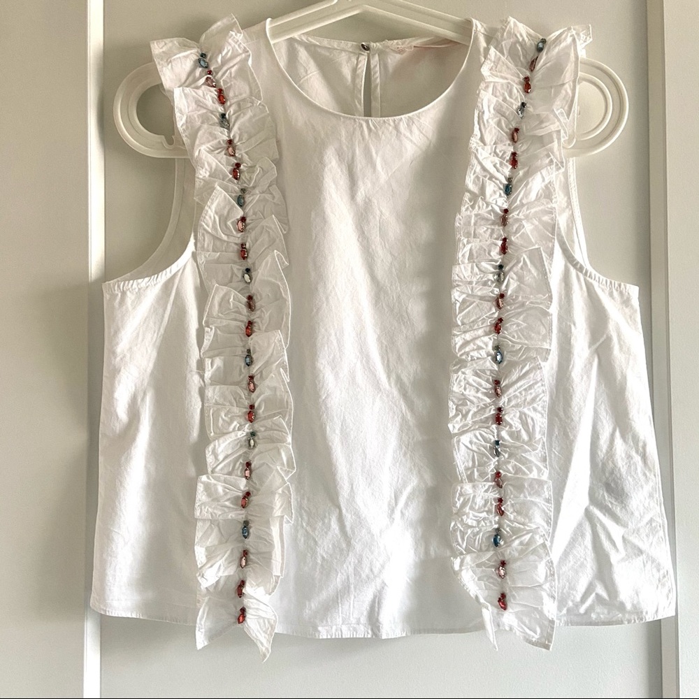 Zara crop top with crystals
